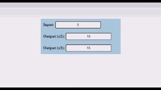 Showing auto calculated values in Input field or text box on key up using html & js.