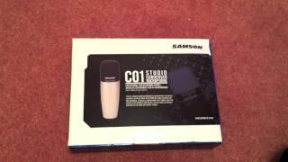 Samson C01 Studio Microphone Unboxing Video