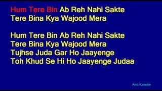 Tum Hi Ho - Arijit Singh Hindi Full Karaoke with Lyrics