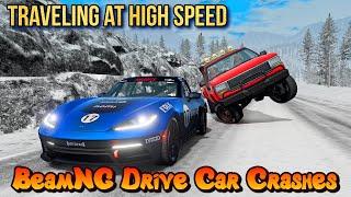 BeamNG Drive Car Crashes Traveling at High Speed | BeamNG Drive Enthusiast. Videos #27