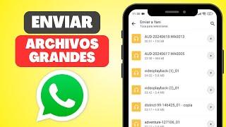 Cómo Enviar ARCHIVOS de Audio GRANDES en WhatsApp (Funciona!)