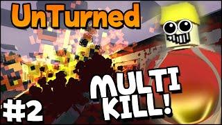 Unturned: Multiplayer Gameplay - Part 2 - MULTI KILL! (Funny Moments)