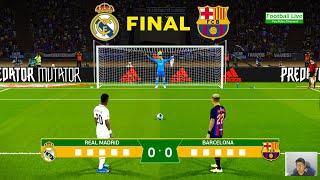 Real Madrid vs Barcelona - Penalty Shootout 2023 Final Supercopa Espana | eFootball PES Gameplay