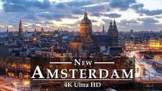 Stunning Amsterdam  4K UHD by Drone 2021 | i Amsterdam Holland - Best Europe Architecture