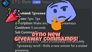 Dyno Bot's new Giveaway Commands? | Discord