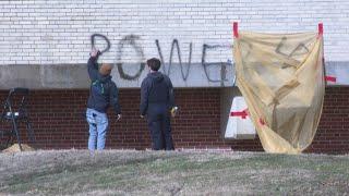 Affton High School vandalized with racist graffiti