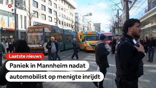 Automobilist rijdt in op groep mensen in centrum Mannheim, twee doden