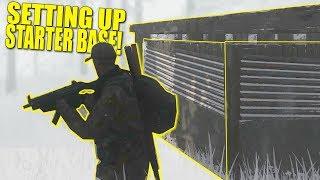 SETTING UP STARTER BASE! (HOW TO GET STARTED) - Miscreated (Survival)