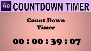 Countdown Timer - Adobe After Effects Tutorial