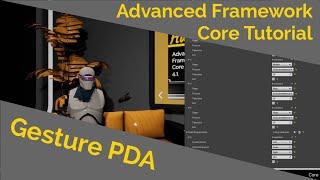 Gesture PDA (Advanced Framework Core Tutorial)