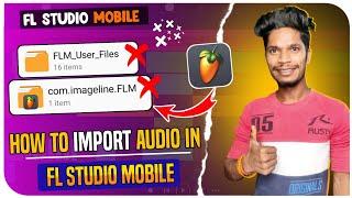 how to import audio in flstudio mobile || Fl Studio Mobile Me All Project Kaise Add Kare 2024