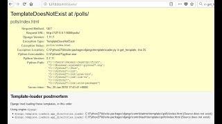 How to resolve Django TemplateDoesNotExist Error on Windows machine