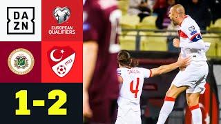 90+9! Burak Yilmaz rettet Kuntz ersten Sieg: Lettland - Türkei 1:2 | European Qualifiers | DAZN