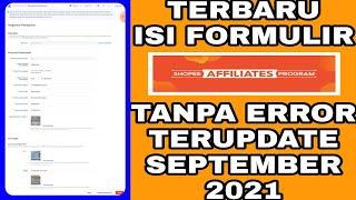 TERBARUCARA ISI FORMULIR DAN PAJAK PEMBAYARAN SHOPEE AFFILIATE TANPA ERROR