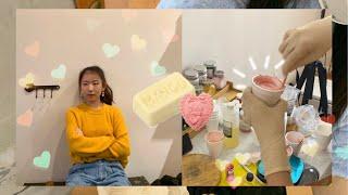 Saturday VLOG • Making DIY soaps, Malatang, Café