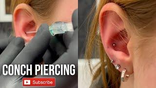 Conch piercing by Underground Tattoos Watford #earpiercing #piercing