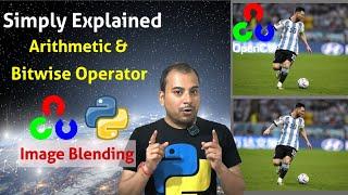 OpenCV Magic! Image Blending + Bitwise Operation Interactive Demo | Hindi | #coding #python