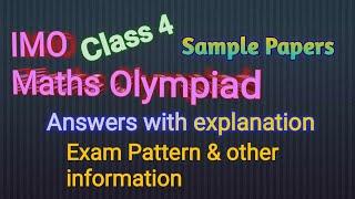 IMO Class 4 | Math Olympiad Sample Papers 2020-21 |  IMO 2020 | CBSE/ICSE/State Board