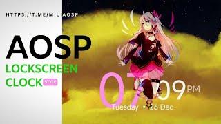 Aosp Lockscreen Style For Miui & HyperOs | Guide Tutorial | Link Discription #Miui #hyperos #mods