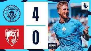 HIGHLIGHTS! Man City 4-0 Bournemouth | Gundogan, Foden, De Bruyne and Lerma (OG) Goals