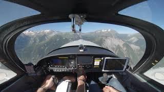 Take off and landing in Alpes d’Huez LFHU ULM Pioneer 300 Alpi Aviation