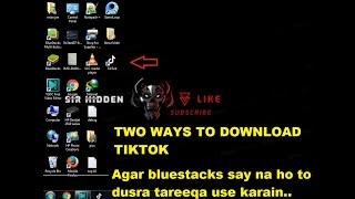 How to download tiktok in laptop / PC in any windows(7,8,10)........very simple
