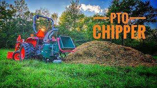 See what a PTO Wood Chipper Can Do with your Compact Tractor