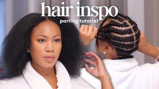 DETAILED Parting Tutorial | How To Get The Perfect Parts for Braids