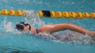 Swimming race 8 yr swimmer L5 & 10 yr old L6 10 & U 200 freestyle event