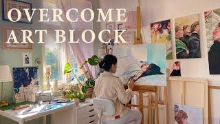 Find Inspiration for your Art Botanical Garden, Paint with me Cozy Art Vlog | Overcome Art block