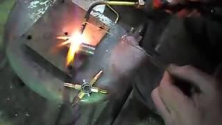 Welding steel pipe propane+oxygen