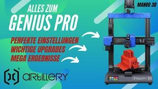 Artillery Genius Pro 2022 alle Einstellungen und Upgrades ! -- deutsch -