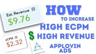 How To increase Ecpm High || Increase Revenue || Applovin ads || Hindi