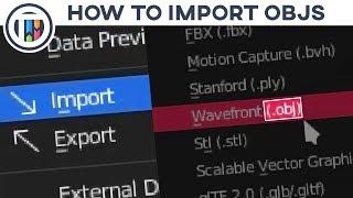 How to Import OBJs in Blender 28