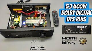 DIY class d 5.1 400W RMS Amplifier Build | Dolby Digital  | 200W Sub | Hdmi Arc | coaxial & optical