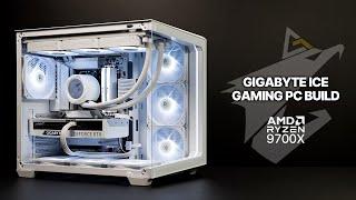 Gigabyte ICE Gaming PC Build | All White Antec C5 | AMD Ryzen 7 9700X | Aorus Waterforce X II