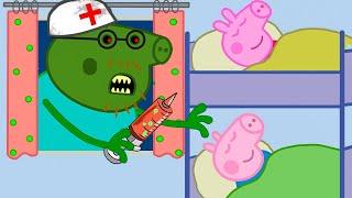 Zombie Apocalypse, Zombie Doctor Visits Peppa Pig House‍️ | Peppa Pig Funny Animation