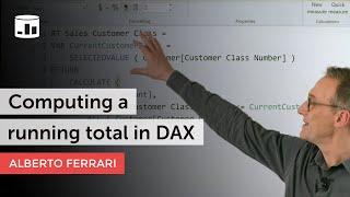 Computing a running total in DAX