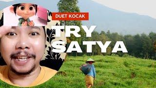 KUMPULAN VIDEO REACT DAN DUET KOCAK TRYSATYACARLITOSS EDISI MINGGU GABUT MINGGU CERIA 