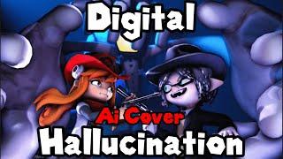 "Digital Hallucination" - Ft.Meggy & SMG4 Crews & Wren (AI Cover) + (Warning Crack voice and Loud)