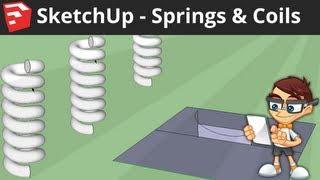 SketchUp: Drawing Springs