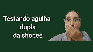 Agulha dupla da shopee