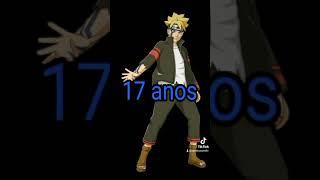 a idade de boruto Uzumaki