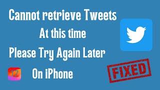 Fix: Twitter Rate Limit Exceeded | Cannot retrieve Tweets at this time please try again later [iOS]