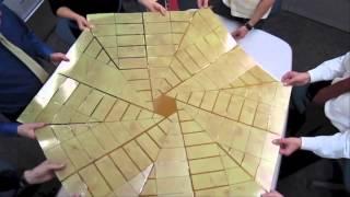 B-roll: Origami Solar Array Prototype