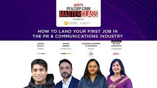 e4m PR & Corp Comm Masterclass | Tips on landing your first job in PR & Communications!