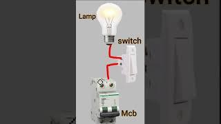 1 Lamp 1 Switch Connection #shorts