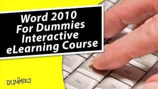 Word 2010 For Dummies eLearning Course