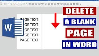 HOW TO DELETE A BLANK PAGE IN A WORD ON A MAC | YOSINGA NESINGA |