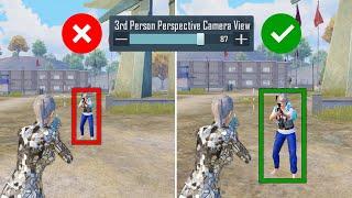 This Setting Will Improve Your Headshots And Aim | 3rd Person Perspective Camera View | PUBG MOBILE